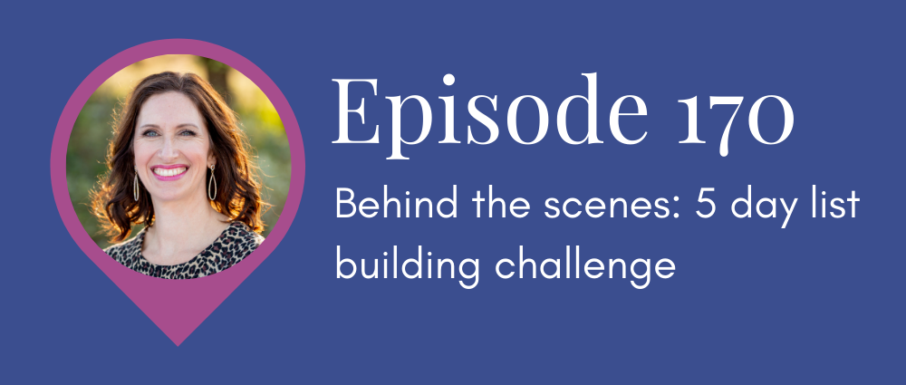 Behind the scenes: 5 day list building challenge (Legal Road Map podcast S5E171)