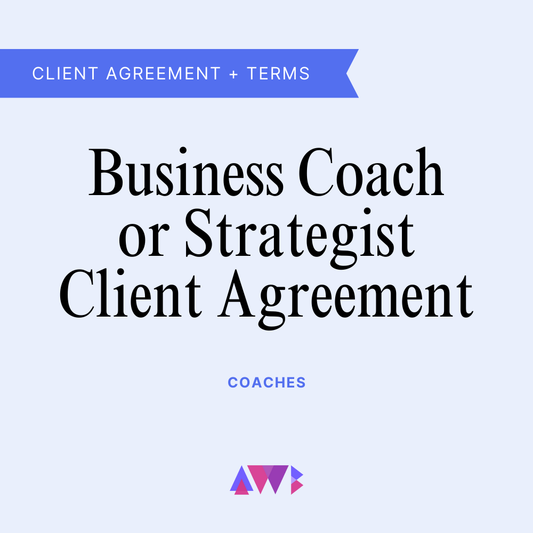 Business Coach or Strategist Client Agreement Template