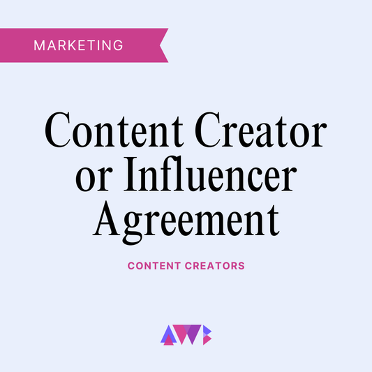 Content Creator/Influencer Agreement