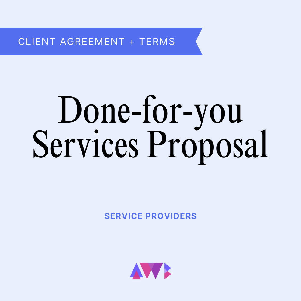 Done-For-You Services Proposal Template