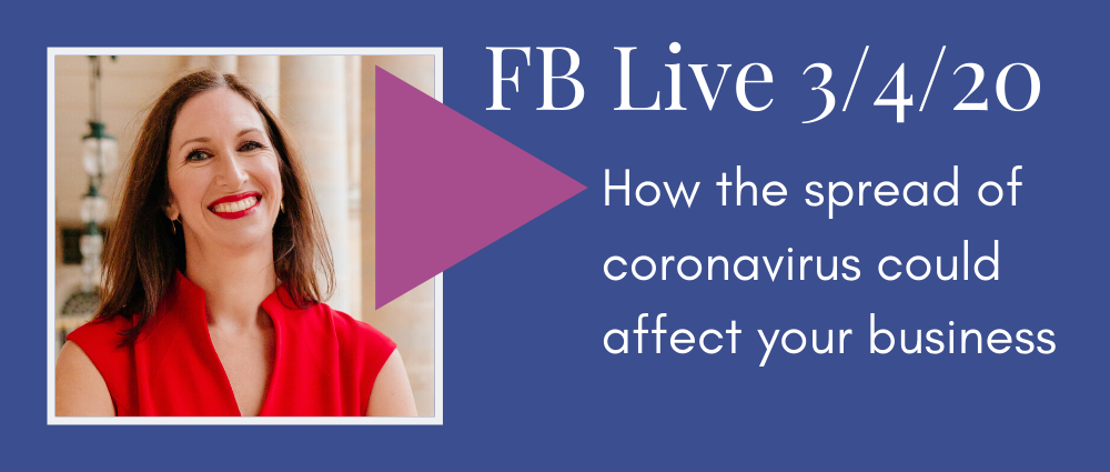 VIDEO: How the spread of coronavirus could affect your business (FB Live 118)