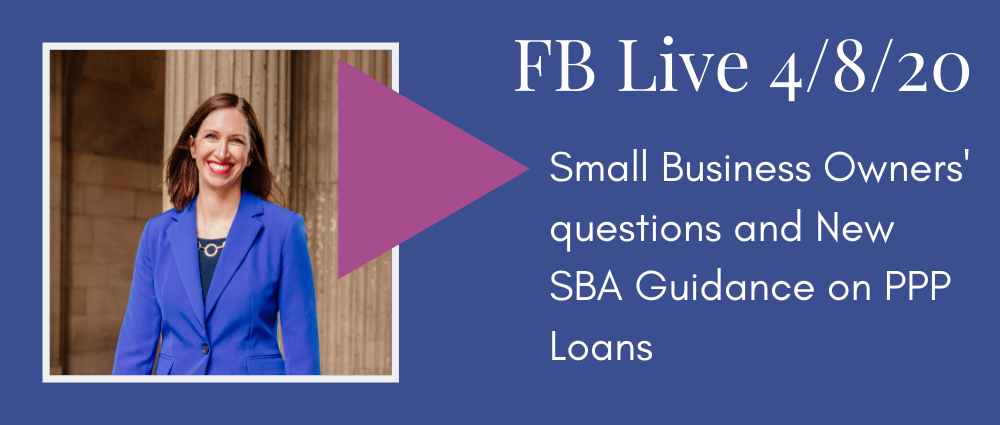 Video: Small Busines Owners' questions and New SBA Guidance on PPP Loans (FB Live 123)