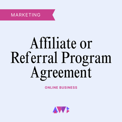 Affiliate or Referral Program Agreement Template