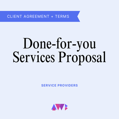 Done-For-You Services Proposal Template