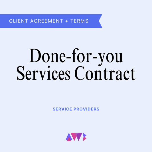 Done-For-You Services Contract Template
