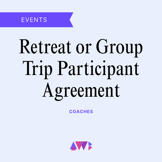 Retreat or Group Trip Participant Agreement Template