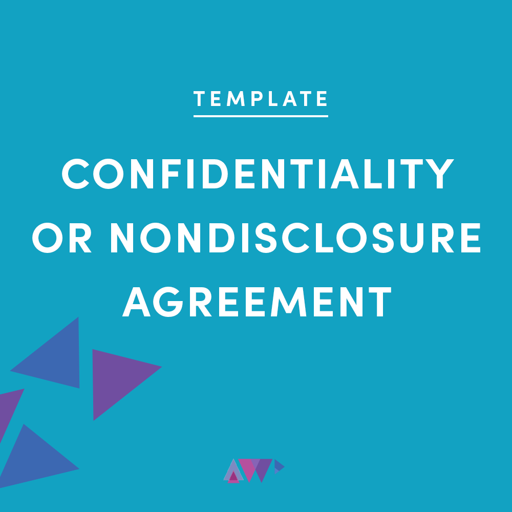 Confidentiality or Nondisclosure Agreement Template